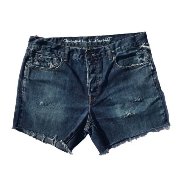 Men’s Regular Fit Distressed Cut off Jean Short 34 - Picture 1 of 9